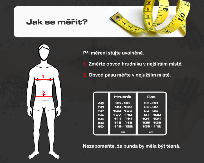 Tabulka pánské kožené bundy 4SR